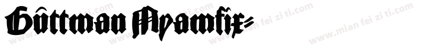 Guttman Myamfix字体转换